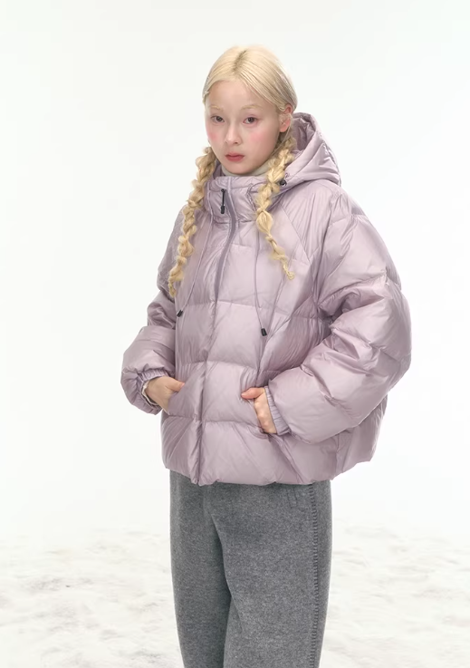 CANSTOREGIRLS Practical Style New National Standard 90% White Duck Down Jacket