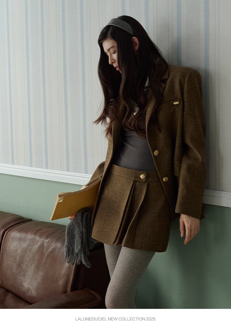 LaLune Duciel Vintage British Wool Dress