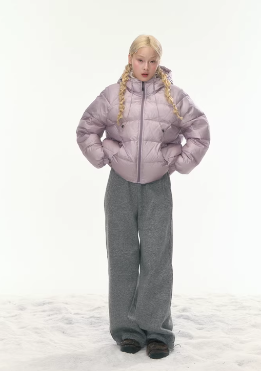 CANSTOREGIRLS Practical Style New National Standard 90% White Duck Down Jacket