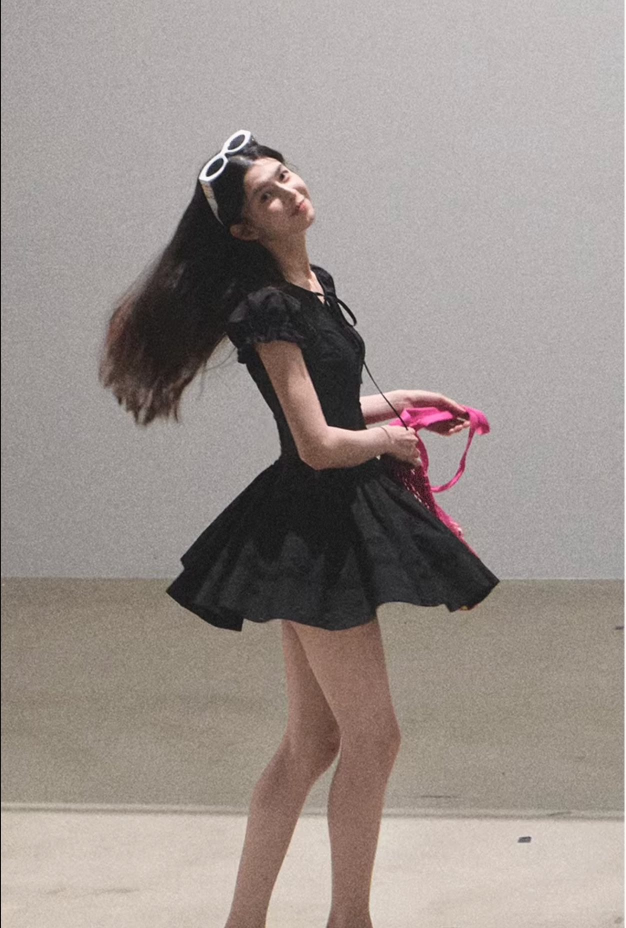 OAKMOO / "When You Love" 100% cotton French-style dress, fitted waist, embroidered pattern.