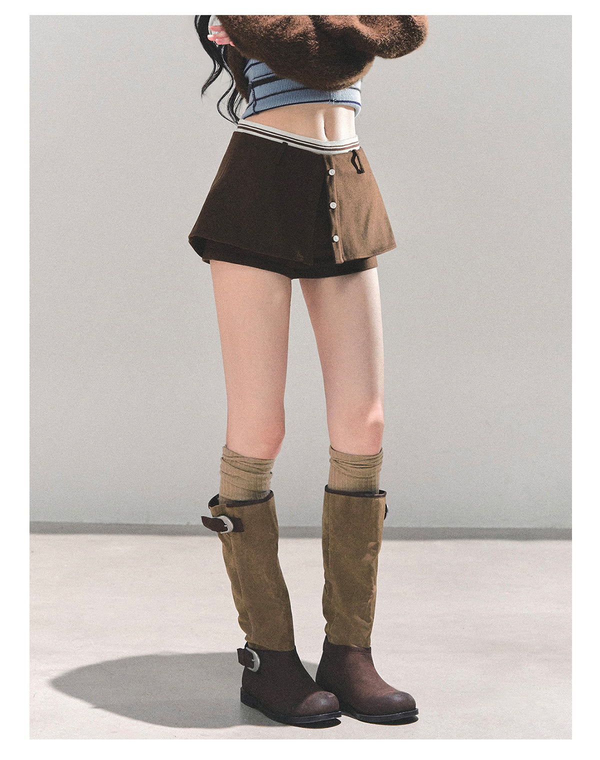 SHAOYEYAN Aomalm Women's Autumn Miu High-end A-line Bodycon Dress "Korean Style" Black Short Skirt