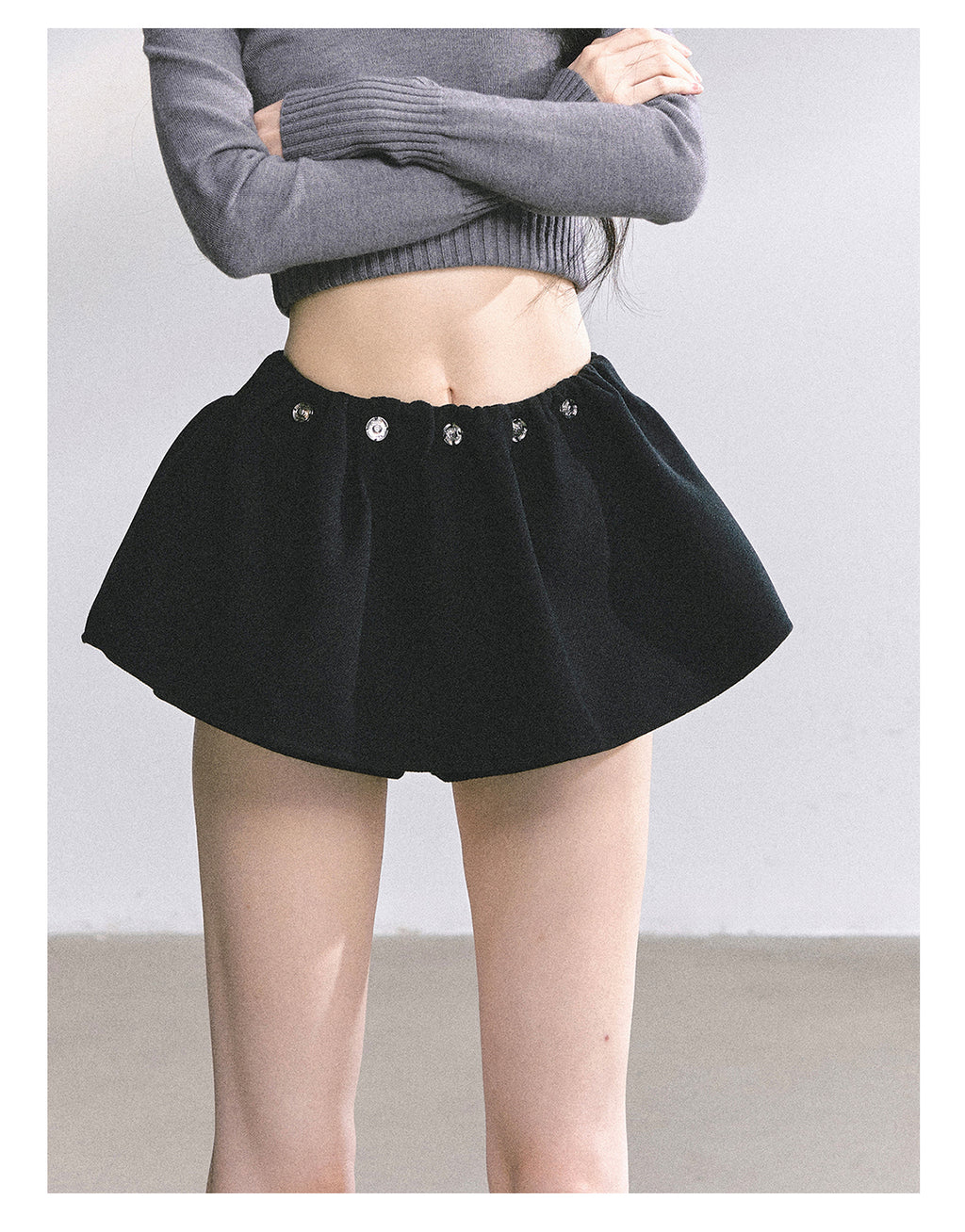 SHAOYEYAN Aomalm "Wild Model Legs" French wool midi skirt, women's autumn high-waisted A-line skirt