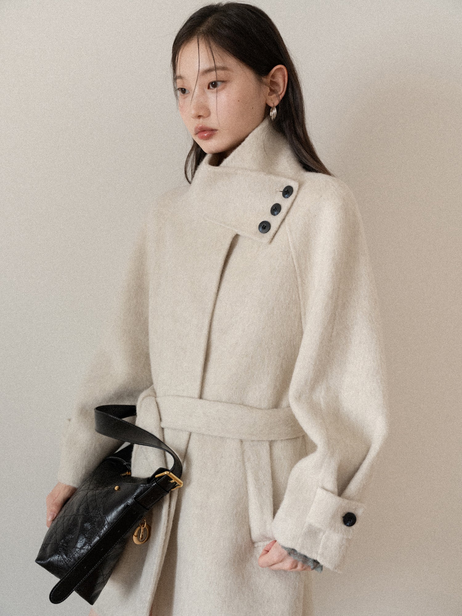 CANTONSTORY Yangcheng Story Korean style 70 double-sided wool coat made of fleece for women winter new design slimming waist