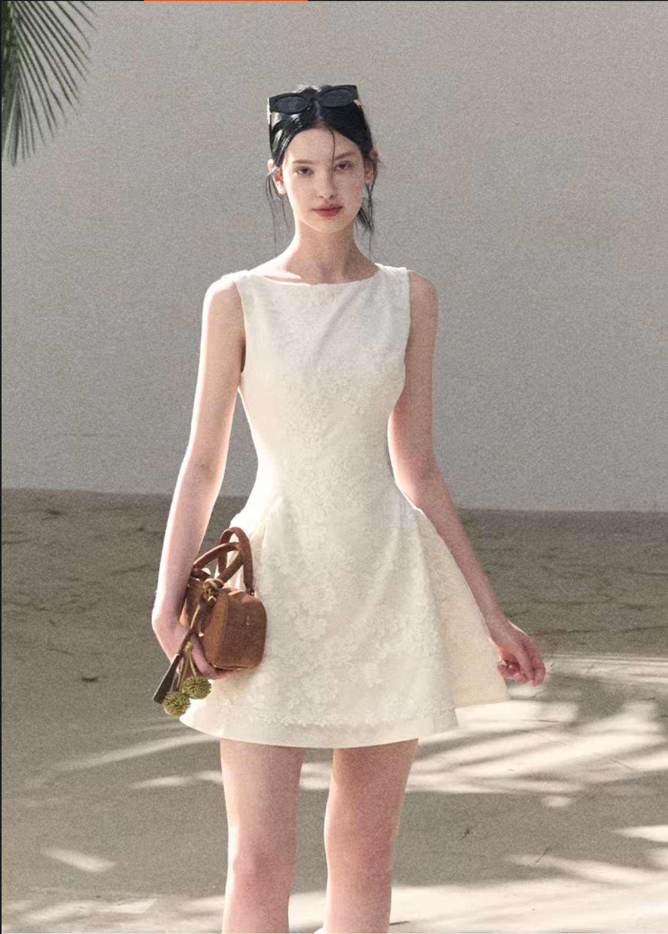 OAKMOO / "Wisteria Spring" sleeveless wool dress for women,