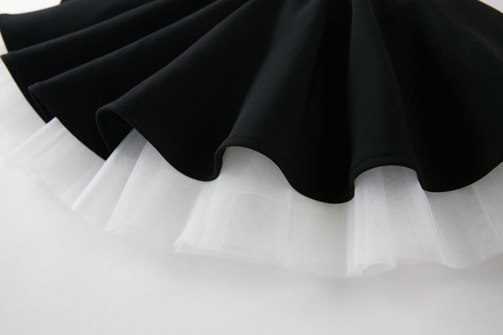 Audrey Hepburn Avenement Princess Black Tutu Ballet Temperament Dress