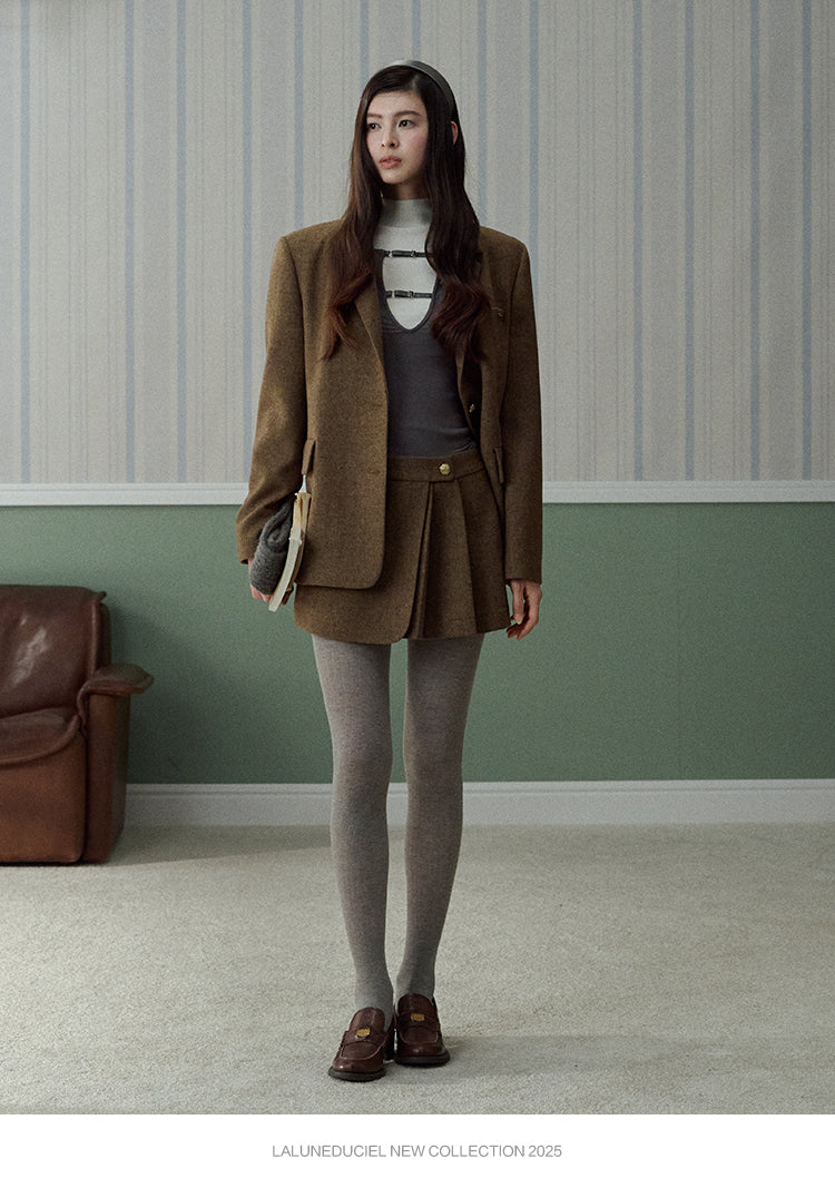 LaLune Duciel Vintage British Wool Dress