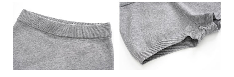 Off-shoulder sweater set + HYTEMOLY shorts