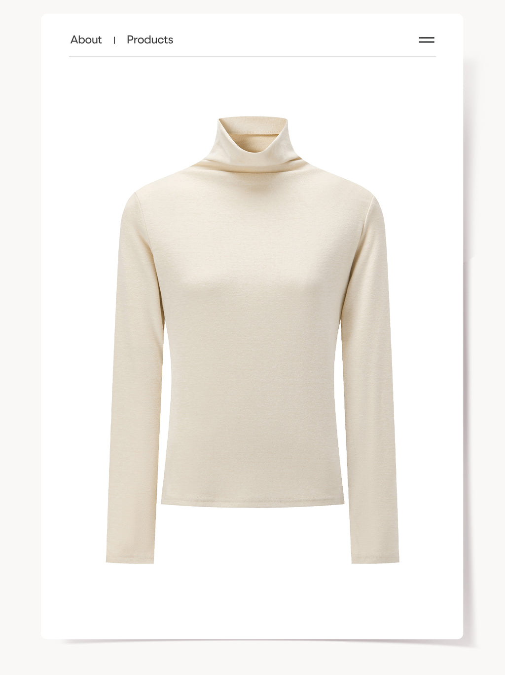 CANTONSTORY Guangzhou Story women's winter retro solid color high-neck long-sleeved T-shirt, new style, loose and warm