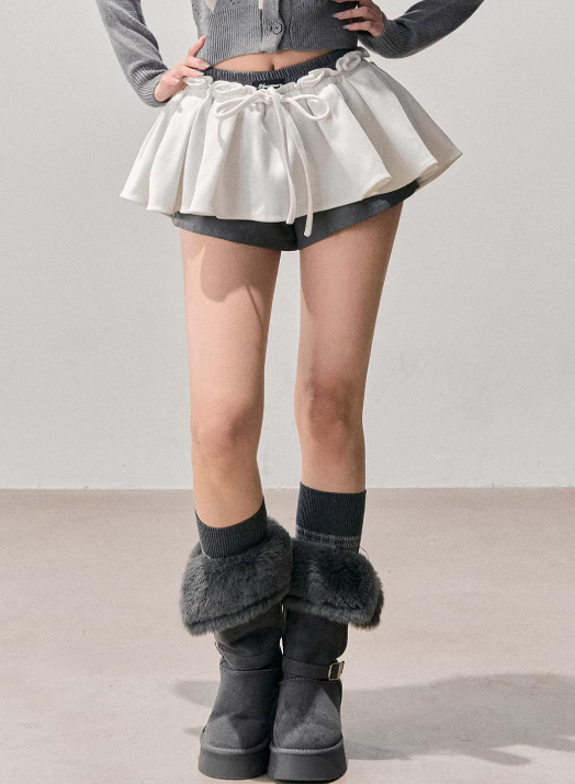 SHAOYEYAN AOMALM's "Annie's Waltz" American-style chiffon dress for women, winter plaid mini dress, culottes that flatter the figure.