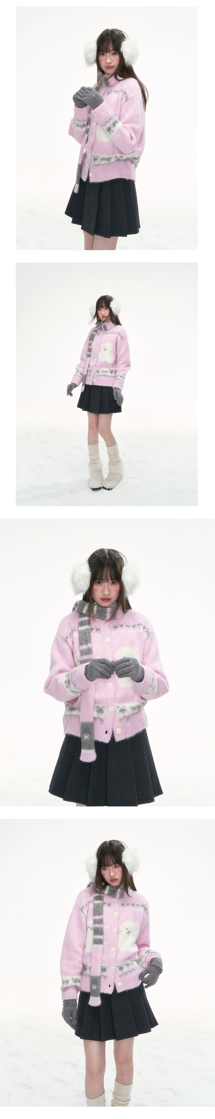 CANSTORE 缶詰専門店「桜猫のささやき」暖かふわふわ秋冬カーディガン