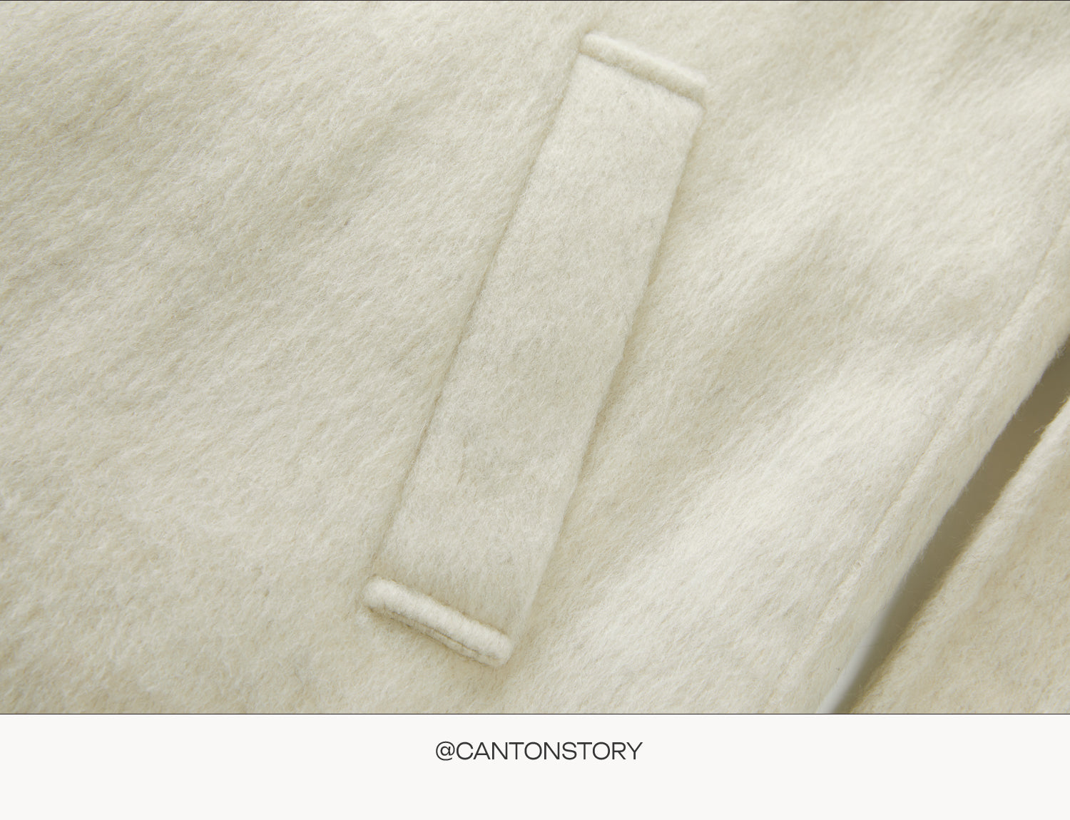 CANTONSTORY Yangcheng Story Korean style 70 double-sided wool coat made of fleece for women winter new design slimming waist