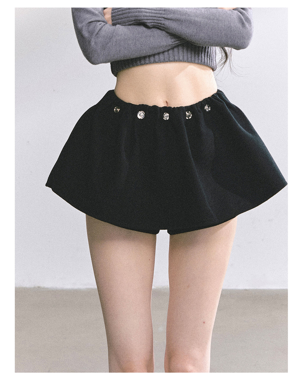 SHAOYEYAN Aomalm "Wild Model Legs" French wool midi skirt, women's autumn high-waisted A-line skirt