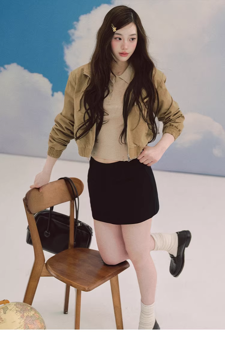 LaluneDuCiel Women's Wild Growth Retro Style Fitted Short Jacket, Pure Cotton, with Shoulder and Shoulder Pads, Cotton Fabric.