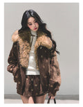 SHAOYEYAN Aomalm Women's "Whisper of the Snow" Merard Wool Suit - Two-Piece Winter Quilted Jacket and Skirt Set