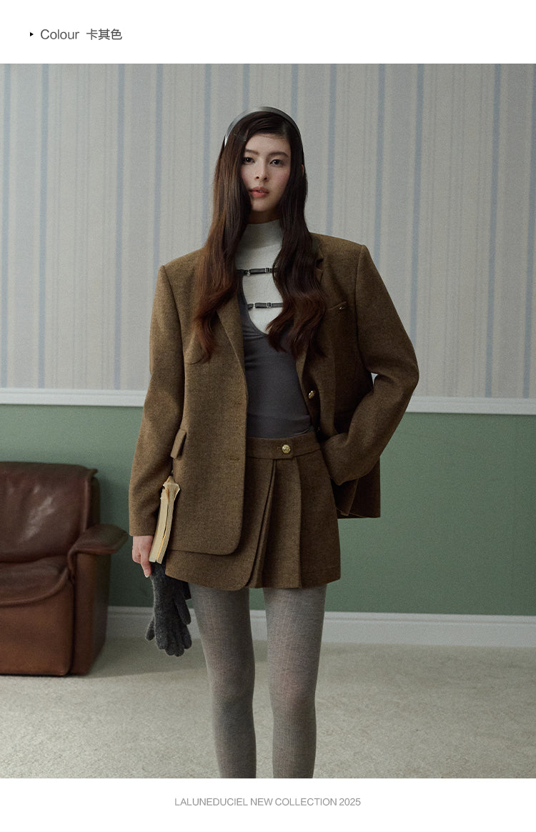 LaLune Duciel Vintage British Wool Dress